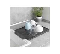 Tapis égouttoir à vaisselle LINEA gris