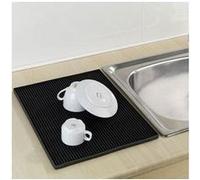 Wenko Tapis égouttoir à vaisselle Maxi 54701100 – 40 x 30 x 1 cm, Noir