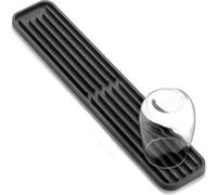 tapis égouttoir en silicone ecooe étroit pour verres et bouteilles Gris 43 x 7,8 x 1 cm