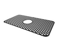 Tapis Égouttoir pour Évier en Silicone Noir, Flexible et Protecteur