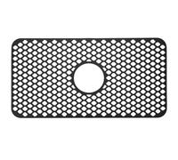 Tapis Égouttoir pour Évier en Silicone Noir, Protecteur Flexible