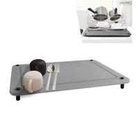 Tapis Egouttoir Vaisselle,40×30cm Antidérapant Boue de Diatomée Tapis de Drainage de Cuisine Super Absorbant,Tapis égouttoir Vaisselle Absorbant,Tapis Machine a Cafe pour Vaisselle,Tapis Évier Cuisine