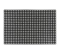 Tapis en caoutchouc à anneaux - 22 mm - 80 x 120 cm - 100 % caoutchouc | 100 % caoutchouc, antidérapant, résistant aux intempéries, facile à nettoyer, polyvalent comme revêtement de sol ou tapis