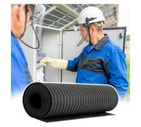 Tapis en Caoutchouc Haute Tension 6-35 KV, Tapis Isolant électrique pour électriciens, Tapis de Sol diélectrique Flexible et Non conducteur (1,5 m x 1 m x 6 mm)