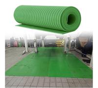 Tapis en Caoutchouc Isolant Haute Tension - Tapis de Sol diélectriques Non conducteurs découpables pour sous-Stations et ateliers, Vert 4,2 m x 5 mm (14 pi x 0,2 po)