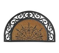 Tapis en coco Coral demi-lune - 45x75 cm