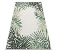Tapis EN CORDE SIZAL COLOR 19435/062 Feuilles Vert JUNGLE 120x170 cm