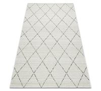 Tapis EN CORDE SIZAL COLOR 19436/062 Losanges Carrés Beige 140x200 cm