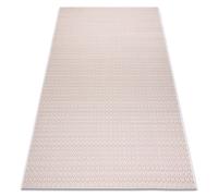 Tapis EN CORDE SIZAL FLAT 48603/526 œillets crème rose 120x170 cm