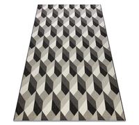 Tapis EN CORDE SIZAL FLAT 48624/690 CUBES 3D 140x200 cm