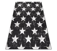 Tapis EN CORDE SIZAL FLAT 48648/690 ÉTOILES 120x170 cm