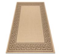 TAPIS EN CORDE SIZAL FLOORLUX 20014 mais / café 240x330 cm
