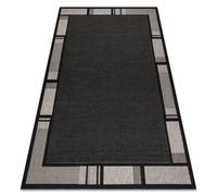TAPIS EN CORDE SIZAL FLOORLUX 20195 NOIR / argentin 120x170 cm