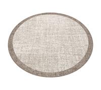 TAPIS EN CORDE SIZAL FLOORLUX Cercle 20401 Cadre champagne / taupe cercle 160 cm