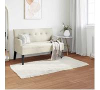 Tapis en fausse peau de mouton - vidaXL - 80x150 cm - Blanc - Polyester - Rectangulaire - Super doux - Durable