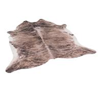 Tapis en fibres synthétiques - Pergamon - Peau de vache - Marron Beige - 77x100 cm