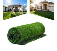 Tapis En Gazon Artificiel Haut De Gamme Haute Densité, Hauteur De Poils 20mm, Gazon Artificiel Naturel Et RéAliste Pour Jardin IntéRieur/ExtéRieur, Pelouse, Espace Pour Chiens (1mx 4m)(20mm)
