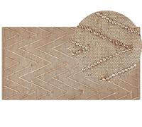 Tapis en jute beige 80 x 150 cm DADAY