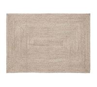 Tapis en jute fait main - vidaXL - 140x200 cm - Naturel et blanc - Rectangulaire - Moderne - Lavable en machine
