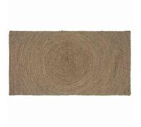 Tapis en jute moderne - vidaXL - 80x150 cm - Gris - Rectangulaire - Lavable en machine - Écologique - Usage intérieur