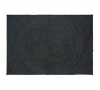 Tapis en jute moderne - vidaXL - Gris foncé - 200x290 cm - Rectangulaire - Lavable en machine - Élégance fait main