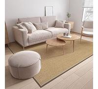 Tapis en jute naturel en jonc de mer - 80 x 120 cm - Antidérapant - Pour intérieur et extérieur - Pour chambre à coucher, salon