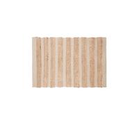 - Tapis en jute naturel rayures Box - L. 90 x l. 60 cm - Blanc - Box