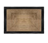 Tapis en jute naturel végétale 120 x 170 cm Atmosphera - Noir - Noir -