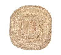 Tapis en jute tressé à la main de qualité supérieure - Style bohème - 1,5 x | Tapis rustique fait à la main - Style vintage - 100 % respectueux de l'environnement - 0,69 cm d'épaisseur - Pour couloir