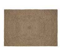 Tapis en jute - vidaXL - 200x290 cm - Gris - Rectangulaire - Moderne - Écolo - Lavable en machine - Usage intérieur