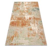 Tapis en laine ABBY 486.13.LA112 OSTA Vintage moderne vert / terre cuite 80x160 cm