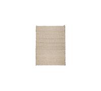 Tapis en laine beige, rectangulaire, tissé main, antidérapant, compatible chauffage au sol - Zuiver, Frills - 170x240 cm