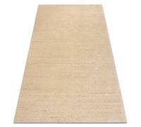 Tapis en laine BERBER LOOM sable clair beige - TISSÉ MAIN mélange épais 120x180 cm