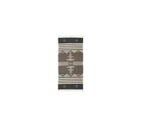Tapis en laine et coton multicolore, à motifs, franges, rectangulaire - House Doctor, Coto - 90x200x2 cm
