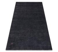 Tapis en laine GABBEH LOOM gris - TISSÉ MAIN épais 120x180 cm