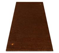 Tapis en laine GABBEH LOOM marron - TISSÉ MAIN épais 125x180 cm