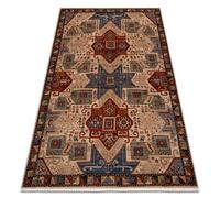 Tapis en laine KESHAN franges ethnique oriental 1250/53565 beige / terre cuite 80x145 cm