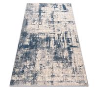 Tapis en laine NAIN Abstraction vintage 7005/51655 beige / bleu 240x340 cm