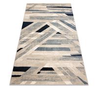 Tapis en laine NAIN Géométrique 7706/51955 beige / bleu 80x150 cm
