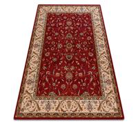 Tapis en laine OMEGA ARIES fleurs rubis 66x100 cm