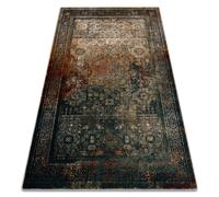 Tapis en laine OMEGA MAMLUK Rosette vintage émeraude 170x235 cm