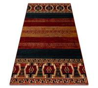Tapis en laine OMEGA VRITTI ethnique rubis 200x300 cm