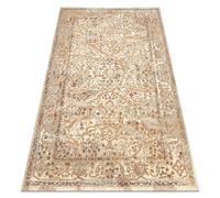 Tapis en laine SOHO 477.04.LA110 OSTA - Fleurs cadre naturel beige / terre cuite 135x200 cm