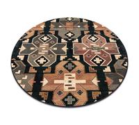 Tapis en laine SUPERIOR cercle DIAS ethnique bleu foncé cercle 135 cm