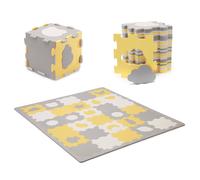 Tapis En Mousse 2 En 1 - Tapis Puzzle Pour Bébé Jaune TU