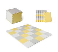 Tapis En Mousse Kinderkraft Luno Avec 30 Puzzles Modulables, Surface Antidérapante, Sac De Rangement Et Épaisseur 1,2 Cm Jaune TU