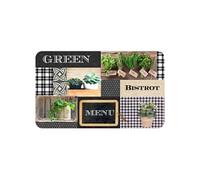 Tapis en mousse rectangle 45 x 75 cm Green bistrot