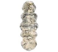 vidaXL Tapis peau de mouton Gris Foncé - 60x180 cm
