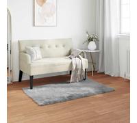 Tapis en peau de mouton synthétique TAFALLA Gris 60 x 110 cm Polyester | Polyester moelleux, doux, design moderne, lavage à la main, intérieur, salon