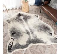 Tapis en peau de vache - Tapis en fausse fourrure - Tapis imprimé en fausse fourrure de vache pour la maison